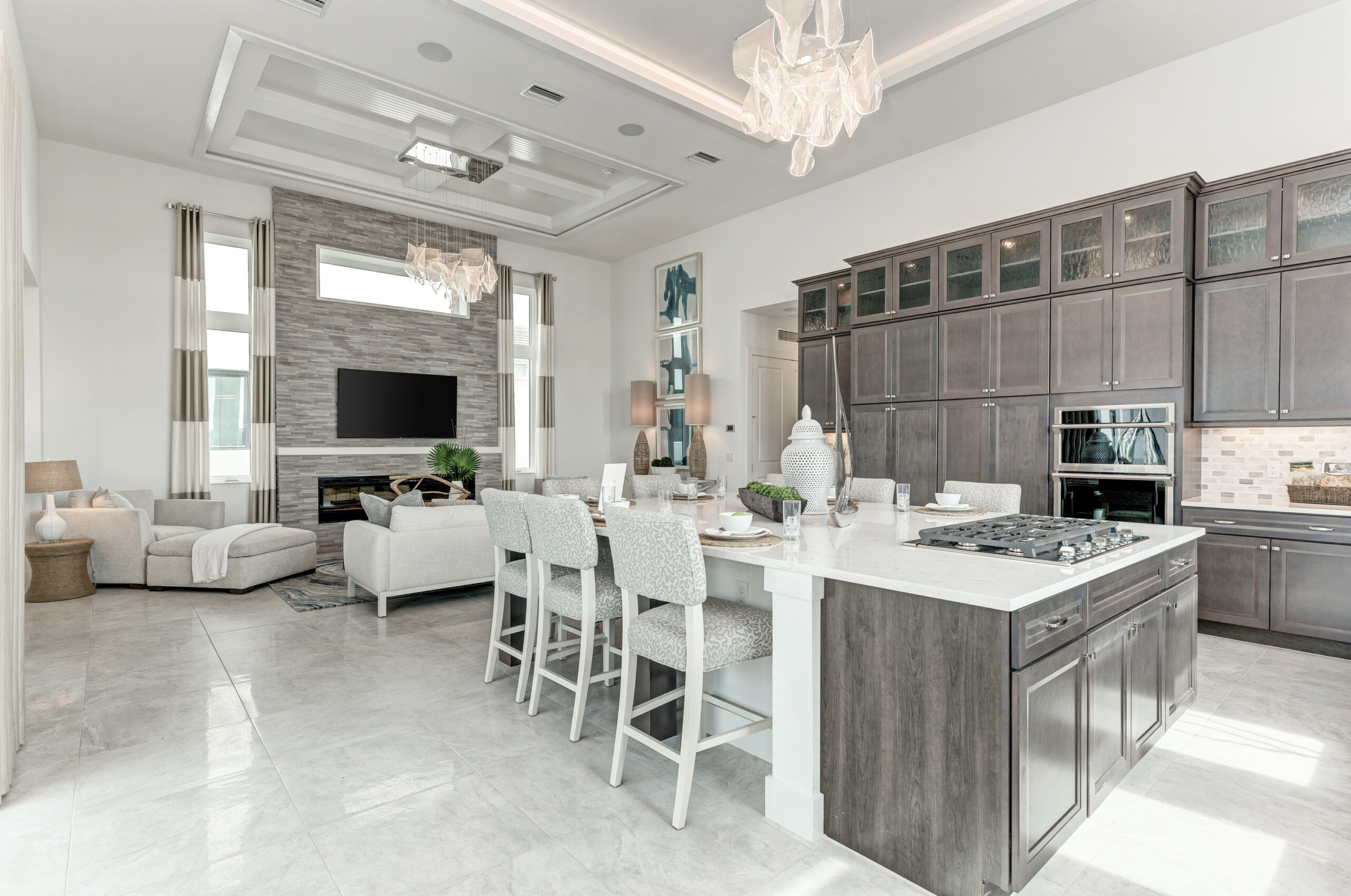 Sea Grape Family room and large modern kitchen
